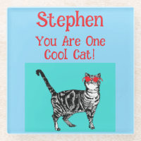 Joyeux anniversaire Vous Cool Tabby Chat Mens Mari