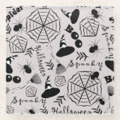 Dessous-de-verre En Verre Joyeux Halloween (Devant)