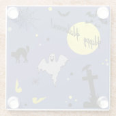 Dessous-de-verre En Verre Joyeux Halloween (Dos)