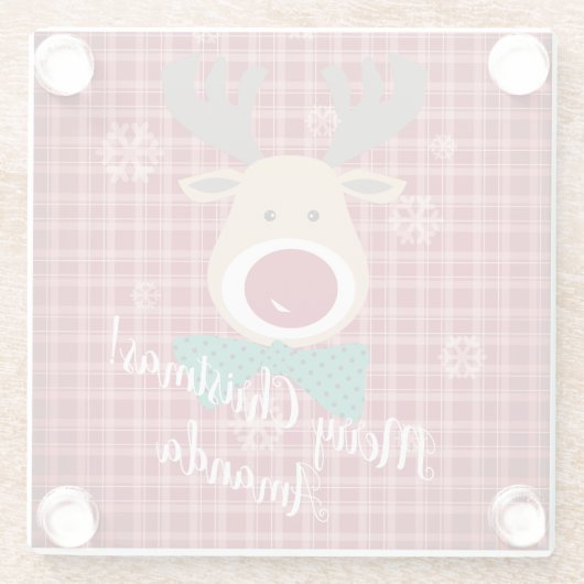 Dessous-de-verre En Verre Joyeux Noël ! (Dos)