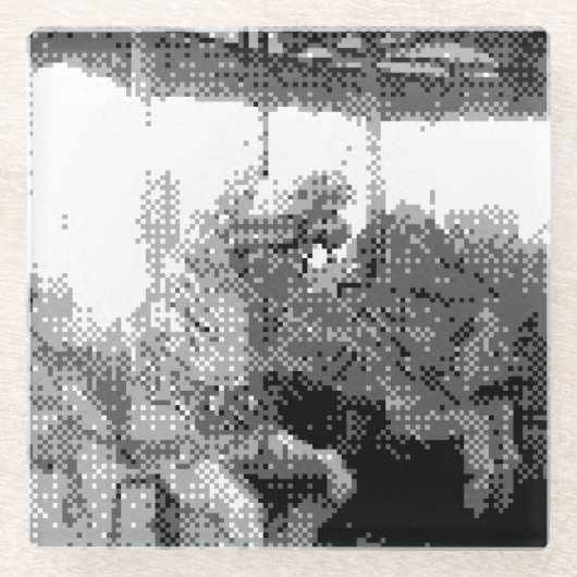 Dessous-de-verre En Verre joyeux tour (Devant)