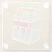 Dessous-de-verre En Verre Juke-box (Dos)