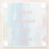 Dessous-de-verre En Verre Just ME (Dos)