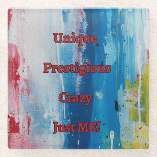 Dessous-de-verre En Verre Juste moi (Devant)