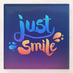 Dessous-de-verre En Verre Juste sourire