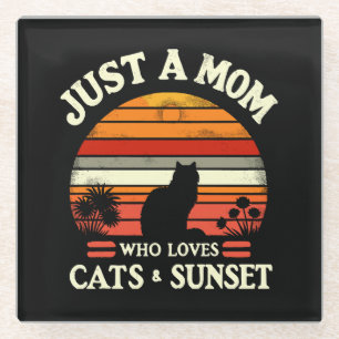 Dessous-de-verre En Verre Juste une maman qui aime les chats
