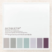 Dessous-de-verre En Verre juxtaposition (Devant)