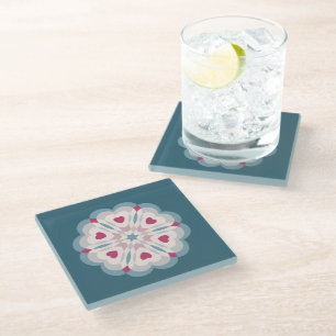 Dessous-de-verre En Verre Kaleidoscope