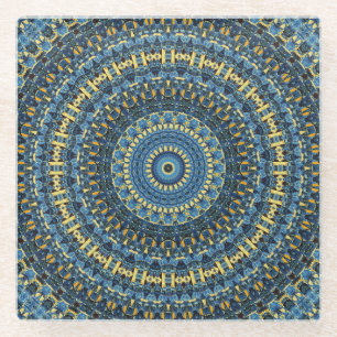 Dessous-de-verre En Verre Kaleidoscope de nuit Starry 3