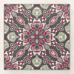 Dessous-de-verre En Verre Karakoko ukrainien : Conception de l'écusson cou d