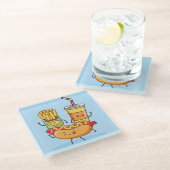 Dessous-de-verre En Verre Kawaii (Incliné)