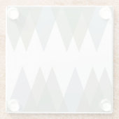 Dessous-de-verre En Verre Khaki triangles (Dos)