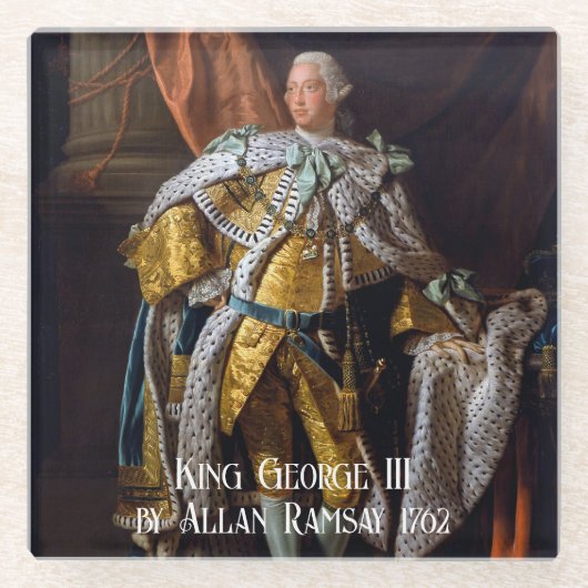 Dessous-de-verre En Verre King George III par Allan Ramsay 1762 (Devant)