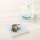 Dessous-de-verre En Verre Kingfisher Splash (Incliné)