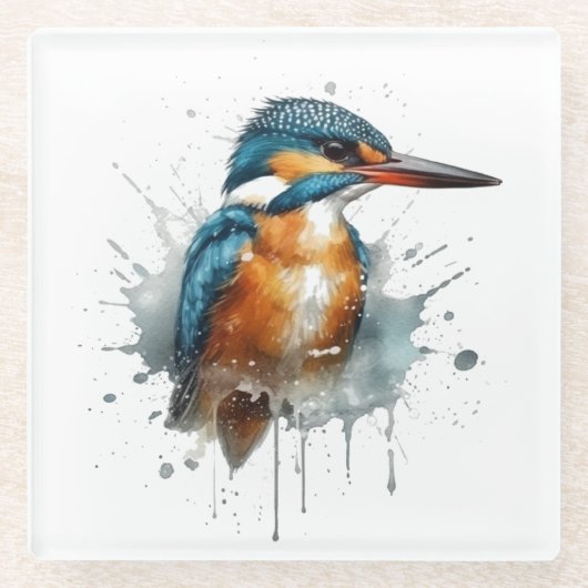 Dessous-de-verre En Verre Kingfisher Splash (Devant)