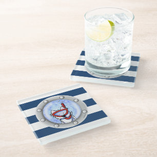 Dessous-de-verre En Verre KiniArt Plongée Westie Hublot