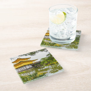Dessous-de-verre En Verre Kinkaku-ji, le pavillon d'or, Kyoto