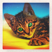 Dessous-de-verre En Verre Kitten (Devant)