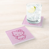 Dessous-de-verre En Verre Kitty (Incliné)