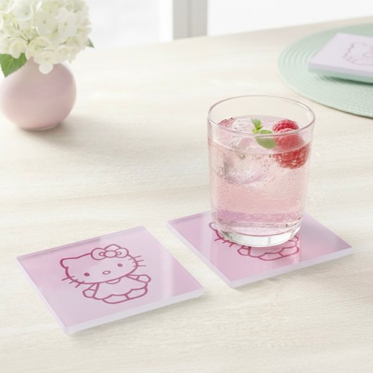 Dessous-de-verre En Verre Kitty