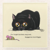 Dessous-de-verre En Verre Kitty Butt-Wiggle (Devant)