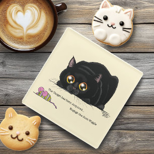 Dessous-de-verre En Verre Kitty Butt-Wiggle