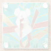 Dessous-de-verre En Verre Koala in Tree Original Abstract Art (Dos)