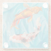 Dessous-de-verre En Verre Koi Fish (Dos)