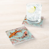 Dessous-de-verre En Verre Koi Fish (Incliné)