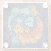 Dessous-de-verre En Verre Koi Fish (Dos)