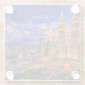 Dessous-de-verre En Verre Kuala Lumpur skyline (Dos)