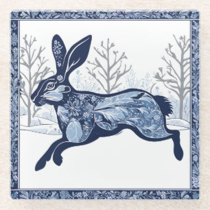 Dessous-de-verre En Verre La balade à la mode de Hares Winter