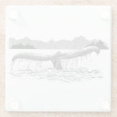 Dessous-de-verre En Verre La baleine (Dos)