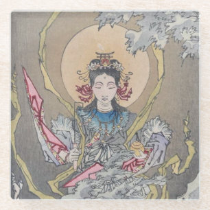 Dessous-de-verre En Verre La déesse de Tsukioka Yoshitoshi en mer