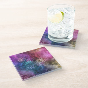 Dessous-de-verre En Verre La Galaxie colorée