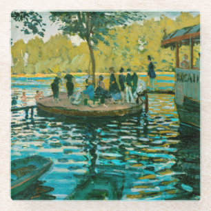 Dessous-de-verre En Verre La Grenouillère - Claude Monet - 1869