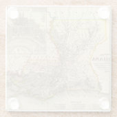 Dessous-de-verre En Verre La Louisiane 4 (Dos)
