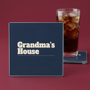 Dessous-de-verre En Verre La maison de grand-mère