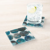 Dessous-de-verre En Verre La Mer - Cercles (Incliné)