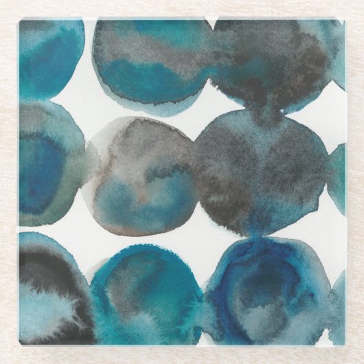 Dessous-de-verre En Verre La Mer - Cercles (Devant)