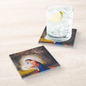 Dessous-de-verre En Verre La Nativité du Christ (Incliné)