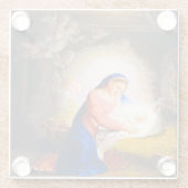 Dessous-de-verre En Verre La Nativité du Christ (Dos)