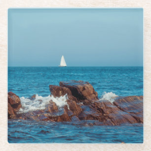 Dessous-de-verre En Verre La navigation dans l'Atlantique