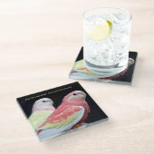 Dessous-de-verre En Verre La Perruche de Rubino Bourke (Incliné)