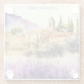 Dessous-de-verre En Verre La Provence France (Dos)