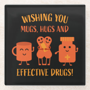 Dessous-de-verre En Verre La reprise de la santé se porte bien bientôt