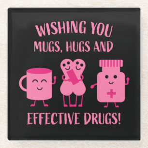 Dessous-de-verre En Verre La reprise de la santé se porte bien bientôt