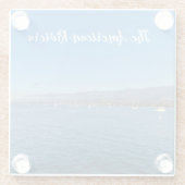 Dessous-de-verre En Verre La Riviera américaine (Dos)