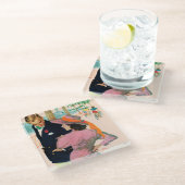 Dessous-de-verre En Verre La stratégie de l'amour (Incliné)