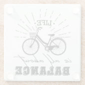 Dessous-de-verre En Verre La vie, c'est l'équilibre (Dos)